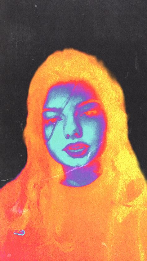 Heat Sensor Art, Thermal Painting, Digital Portrait, Art Sketches, Pixel Art, Art Style, Visual Art, Collage, Disney Characters