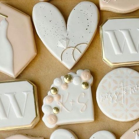 Laurel Fleming on Instagram: "The future Mrs. ✨ . . . #coupleshower #mrandmrscookies #weddingcookies #weddingshower #engagement #engagementcookies #weddingszn #mrandmrs #misstomrscookies #shesaidyes #engaged #engagementcookies #shesaidyescookies #mrandmrs #bridalshowercookies #misstomrscookies #futuremrscookies #bridetobe #weddingszn #bridecookies #bridalcookies #misstomrs #cookiedecorating #royalicingcookies #bakery #decoratedsugarcookies #decoratedcookies #sugarcookiemarketing #lousianabaker # Future Mrs Cookies Decorated, Bride Cookies Royal Icing, Miss To Mrs Cookies Decorated, Engagement Cookies Decorated, Bride Cookies, Engagement Cookies, Bridal Cookies, Bridal Shower Cookies, Wedding Cookies