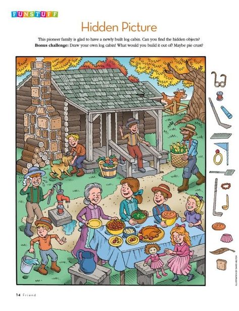 Funstuff: Hidden Picture Hidden Picture Games, Find The Hidden Objects, Hidden Picture Puzzles, Picture Comprehension, Pioneer Families, Grammar Posters, Self Esteem Activities, Hidden Images, Phonological Awareness