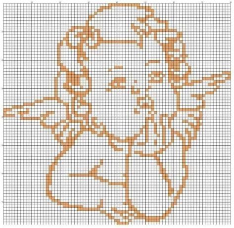 Cross Stitch Embroidery Designs, Stitch Embroidery Design, Cross Stitch Silhouette, Cross Stitch Pattern Maker, Christian Cross Stitch, Angel Kids, Cross Stitch Angels, Graph Crochet, Crochet Stitches Guide