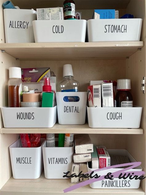 Storing Medicine Organizing Ideas, Kitchen Organization Dollar Tree, Small Space Toy Organization, Medicine Storage Ideas, Home Ideas Decoration, Kitchen Storage Organization Diy, University Rooms, Hallway Organization, Small Bedroom Inspiration