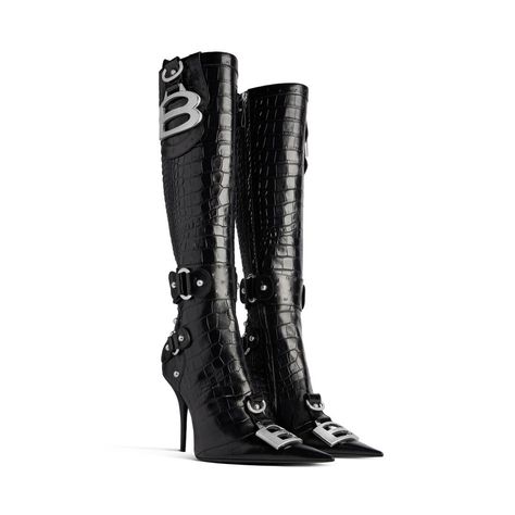 Winter 24 All | Balenciaga US Balenciaga Heels, Balenciaga Boots, Black Balenciaga, B Logo, Fashion Shoes Heels, Balenciaga Women, Summer Handbags, Boot Bag, High Heel Boots