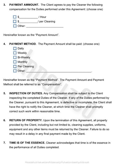 Cleaning Services Contract, Cleaning Contract Agreement, Cleaning Business Contract Template, Cleaning Contract-Cleaning Agreement Template | InnovaCo Commercial Cleaning Contracts, Business Partnership Agreement, Yard Cleaning, Cleaning Contracts, Business Contract, Cleaning Schedule Templates, Starting Small Business, Residential Cleaning Services, Photography Contract