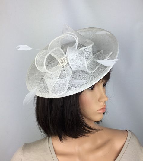 White Fascinator Wedding, Royal Blue Fascinator, Ascot Ladies Day, Navy Fascinator, Ivory Fascinator, White Fascinator, Floral Fascinators, Green Fascinator, Occasion Hair