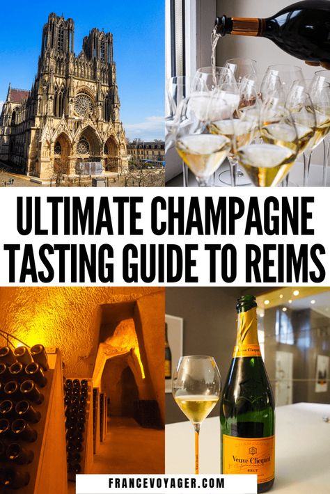 This is the ultimate Champagne tasting in Reims guide | Champagne Tasting Reims | Cellar Tours Reims | Things to do in Reims France | What to do in Reims France Champagne Vineyard France, Champagne Tasting, Reims Champagne Tours, Pommery Champagne France, Champagne Region France, Wine Regions Of France, Drink Bucket, Reims France, Champagne France