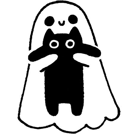 Ghost Drawing, Ghost Tattoo, Cat Doodle, Ghost Cat, Halloween Drawings, After Life, Wonderful Time Of The Year, Cute Little Drawings, Cute Ghost