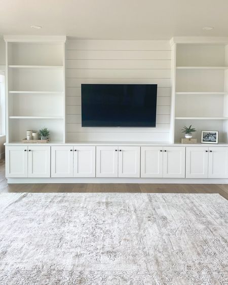 Built In Tv Wall Unit Tall Ceiling, Diy Built In Tv Cabinet, Built In Bookcases With Tv, Living Room Den Ideas, Wall Decor Between Two Windows Living Room, Basement Entertainment Wall With Fireplace, Living Room Tv Built In Wall Units, Built In Lower Cabinets Living Room, Tv Wall Built In Ideas Living Room