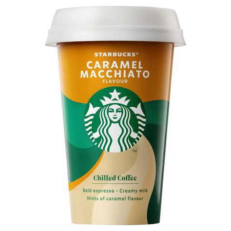 Starbucks Caramel Macchiato Iced Coffee 220ml | Bestway Wholesale Hazelnut Macchiato, Kawa Starbucks, Starbucks Macchiato, Starbucks Caramel Macchiato, Caramel Macchiato Starbucks, Coffee Calories, Caramel Cappuccino, Starbucks Latte, Ice Caramel Macchiato