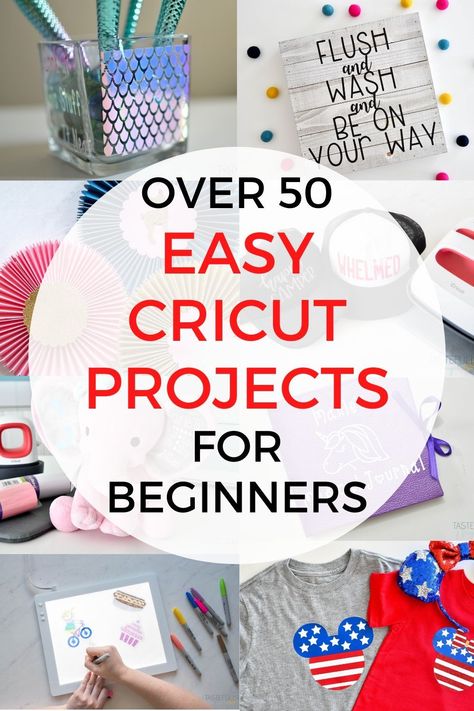 Easy Projects to make for beginner cricut users. #cricut #easyprojects #beginners Easy Cricut Projects For Beginners, Easy Cricut Projects, Fat Quarter Projects, Cricut Projects Beginner, Work Diy, Cricut Explore Air, Teacher Christmas Gifts, Cricut Tutorials, Teacher Christmas