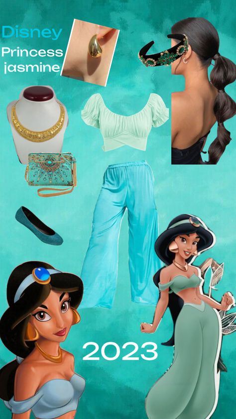 Aladdin Princess jasmine outfit idea #disney #jasmine #outfitinspo #aladdin #princessjasmine Jasmine Disney Outfit, Aladdin Outfit, Princess Jasmine Outfit, Princess Jasmine Disney, Jasmine Outfit, Aladdin Princess Jasmine, Aladdin Princess, Disney Princess Jasmine, Disney Jasmine