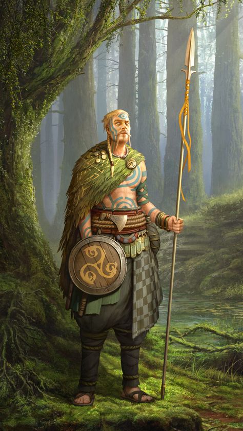 Celts, Roman Zawadzki Medieval America, Celtic Druids, Celtic Warriors, Ancient Celts, Heroic Fantasy, Celtic Mythology, Manama, Dungeons And Dragons Characters, Celtic Art