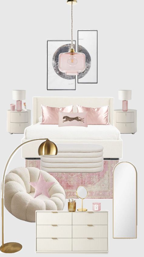 Pretty Dorm Room, White Room Decor, Room Redesign, Preppy Room Decor, Preppy Room, Redecorate Bedroom, Room Design Bedroom, Dream Room Inspiration, Room Makeover Bedroom