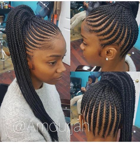 Braided Cornrow Hairstyles, Braided Ponytail Hairstyles, Pelo Afro, Beautiful Braids, Girls Braids, Braids For Kids, Cornrow, Cornrows Braids, Cornrow Hairstyles