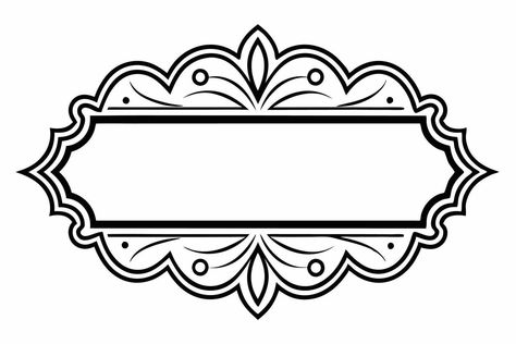 a black and white drawing of a frame with a decorative border Jewelry Template, Snake Wallpaper, Cnc Ideas, Social Media Signs, White Drawing, Decorative Borders, Urdu Quotes With Images, Clip Art Borders, Frame Clipart