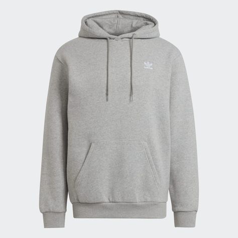 Adidas Trefoil Hoodie, Adidas Originals Logo, Grey Man, Adidas Sweater, Adidas Trefoil, Adidas Sweatshirt, Adidas Originals Mens, Adidas Hoodie, Mens Essentials