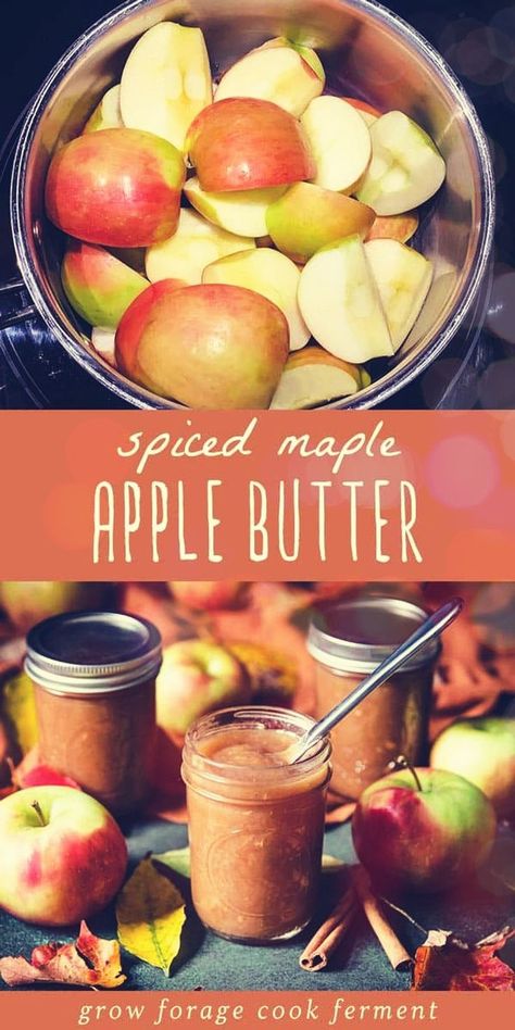 Apple Butter Stove Top Recipe: Long Term Food Storage - Homemade spiced apple butter is such a wonderful way to preserve apples! It's so fresh and flavorful, and the individual jars make the perfect homemade holiday or Christmas gift. It's delicious on sourdough toast or english muffins, or to incorporate in your other favorite fall baked goods. This is an easy, super flavorful canning recipe to make in the fall when fresh apples are plentiful. Apple Butter Stove Top, Preserve Apples, Fall Baked Goods, Crab Apple Recipes, Spiced Apple Butter, Seasonal Recipes Fall, Storing Food Long Term, Fresh Basil Recipes, Sourdough Toast