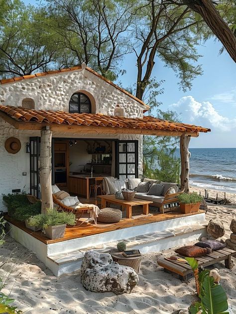 Tiny Beach House, Tiny House Community, Room Details, Surf House, Tiny House Movement, House Cabin, Tiny House Cabin, Cute House, Beach Living