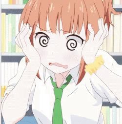 anime confused gif - Buscar con Google Love Lab Anime, Confused Anime, Drawing Feelings, Blushing Anime, Confused Face, Anime Lineart, Anime Gifs, Anime Expressions, Anime Stickers