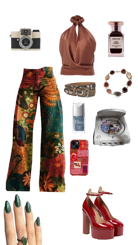 funky outfit • ★ Funky Outfits Aesthetic, Funky Style Outfits, Tacky Outfit, Funky Fits, Slay Fashion, Maximalist Outfits, Eccentric Style, Funky Outfits, Funky Fashion