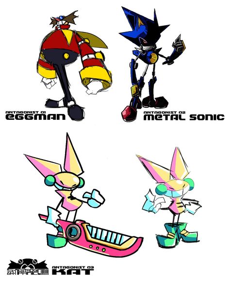 Eggman Redesign, Sonic Concept Art, Sonic Redesign, Draw Sonic, Metal Sonic, Warframe Art, 2000s Cartoons, Speed Art, Sonic Fan Characters