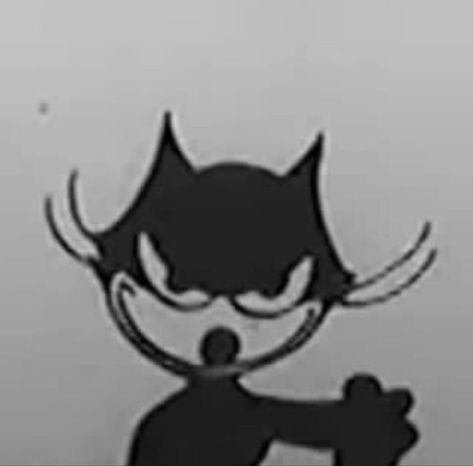 Silly Guy, Felix The Cat, Black And White, White, Black