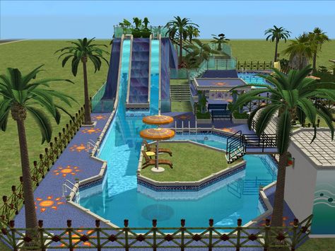 Minecraft Pool Ideas Design, Minecraft Swimming Pool, Minecraft Park, Minecraft Pool, Modern Minecraft Houses, Minecraft Idea, Minecraft Decoration, Rumah Minecraft Sederhana, Minecraft Mansion