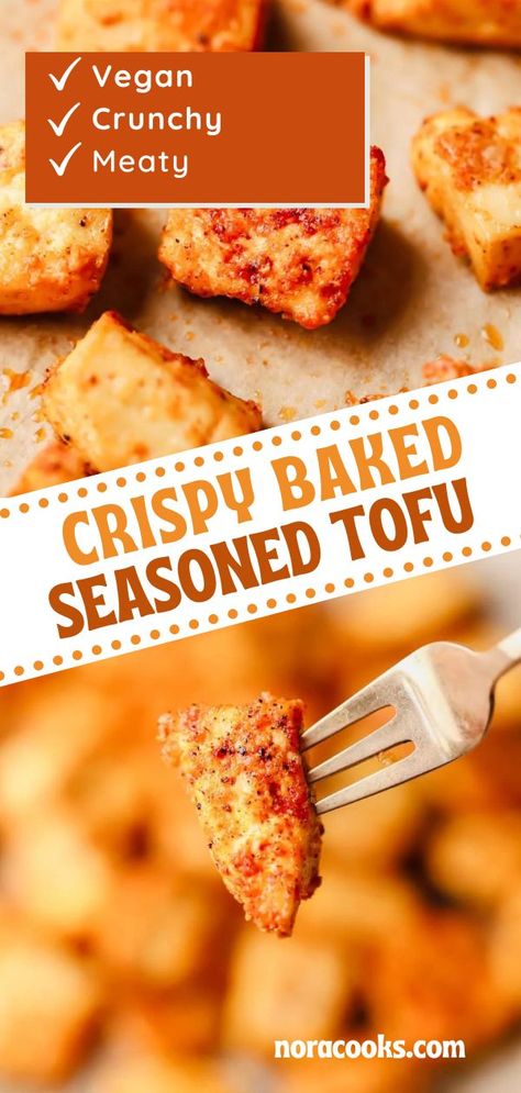 Baked Tofu Recipes Crispy, Plain Tofu Recipes, Tofu Recipes Low Sodium, Baked Tofu Steaks, Bake Tofu Oven, Baking Tofu In Oven, Heart Healthy Tofu Recipes, How To Cook Tofu In Oven, Tofu Recipes Without Cornstarch