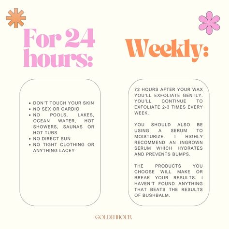 It'll be over before you know it! I know it can feel so intimidating when you book your first wax. I wanted to break it down into steps so you have a clear idea of what to expect. I can't stress enough how much it helps to keep distracted so take nice deep breaths and I'll yap your ear off 🩷 If you have any questions at all or if you found this helpful, please let me know! Did I miss anything? 👀 #brazilianwaxing #whiterockwax #whiterockbrazilian #vancouverwax #southsurreywax #bodywaxing ... Waxing Content, Waxing Post, Benefits Of Waxing, Boutique Signs, Estie Bestie, Work Vibes, Waxing Room, Wax Studio, Waxing Tips