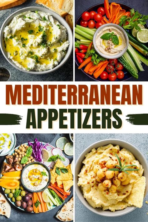 Appetizer Recipes Mediterranean, Mediterranean Diet Appetizer Recipes, Meditterean Appetizers, Easy Mediterranean Appetizers, Mediterranean Finger Food, Medditeranean Diet Appetizers, Mediterranean Recipes Appetizers, Mediterranean Party Food, Best Finger Foods