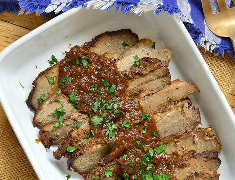 Jewish Brisket with Onion Gravy or My Mother's Brisket (but not really) - This Is How I Cook Bbq Chicken Strips, Jewish Brisket Recipes, Street Food Ideas, Jewish Brisket, Soup With Meatballs, Brisket Seasoning, Hanukkah Dinner, Heritage Recipes, Jewish Holiday Recipes