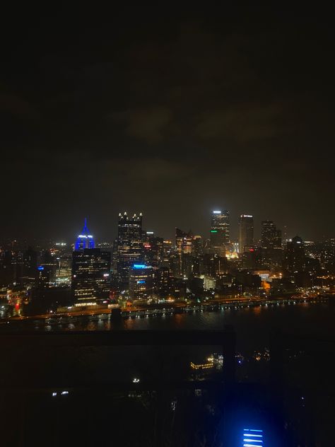 City, night, skyline, Pittsburgh, USA, beautiful place Pittsburgh Aesthetic Night, Pittsburgh Aesthetic, Calm Images, City Skyline At Night, Skyline At Night, Pittsburgh City, Reading Aesthetic, City Vibes, Pretty Pics