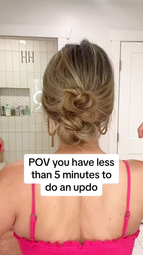 Lainey Ostrom | Hairstyle for dirty hair! This is a quick hairstyle that’s perfect for clean or dirty hair ☺️💗save & try! - #sidebraid #twistedbraid… | Instagram Ponytail Hairstyle Ideas, Easy Braided Updo, Quick Updos, Easy Updos For Medium Hair, Diy Updo, Easy Updos For Long Hair, Cute Quick Hairstyles, Easy Updo Hairstyles, Ponytail Hairstyle