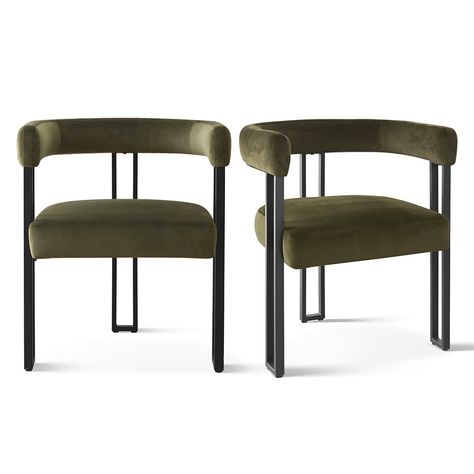 Upholstered Armchair (Set of 2) - Bed Bath & Beyond - 40409944 Upholstered Armchair, Dining Chairs Set, Living Room Accents, Velvet Armchair, Velvet Dining Chairs, Arm Chairs, Furniture Dining Table, Upholstered Arm Chair, Contemporary Aesthetic