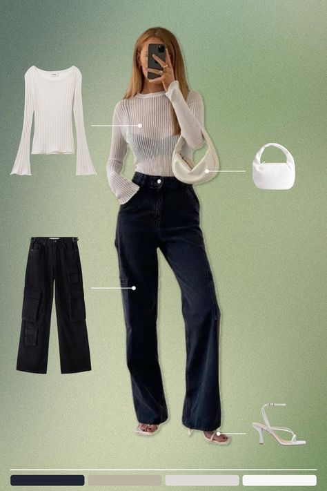 Transform your look with black jeans and a sheer white long sleeve top. Effortless elegance for any occasion. #BlackJeans #WhiteTop #SheerStyle #ChicFashion #DayToNight #Outfitexplorer Sheer Long Sleeve Top Outfit, Sleeve Top Outfit, White Top Outfit, Sheer White Top, Long Sleeve Top Outfit, Sheer Long Sleeve Top, White Long Sleeve Top, Sheer Long Sleeve, Top Outfit