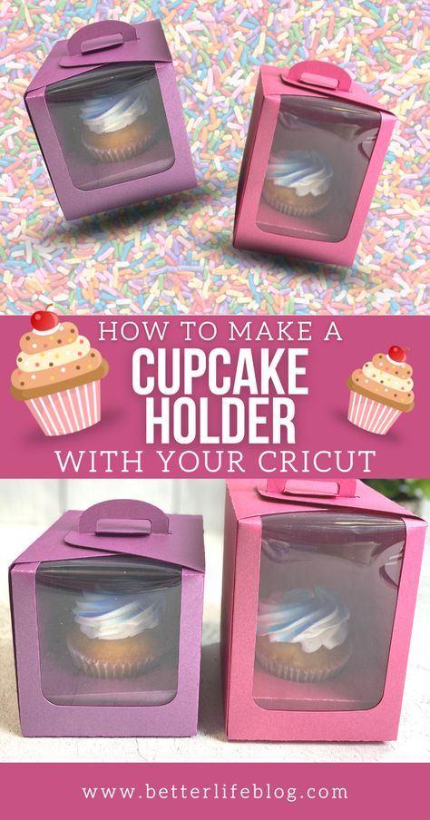 Diy Cupcake Boxes, Diy Cupcake Holder, Cupcake Boxes Diy, Cupcake Holders Diy, Diy Cupcake Box, Cupcake Boxes Template, Individual Cupcake Boxes, Diy Cupcake, Cricut Birthday