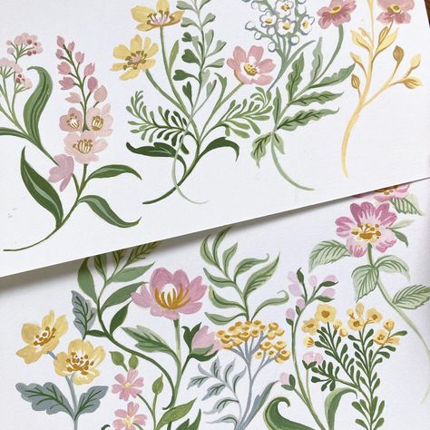 Clare Therese (@claretheresegray) • Instagram photos and videos Clare Therese, Floral Drawing, Floral Pattern Design, Watercolor Sketchbook, Floral Illustration, Daily Drawing, Plant Illustration, Pattern Inspiration, Much Needed