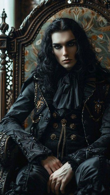 Dark Fae Aesthetic Male, Dark Fae Aesthetic, Victorian Male, Goth Male, Male Art Model, Vampire King, Fae Aesthetic, Male Vampire, Modern Vampires