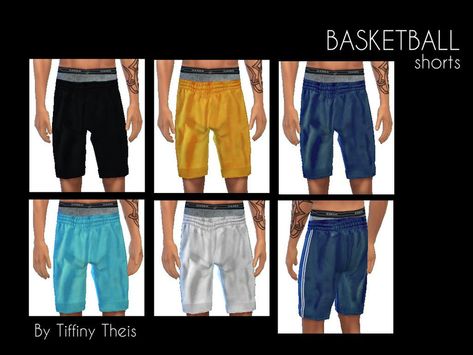 tiffybee's Basketball Shorts Sims 4 Cc Male Basketball Shorts, Cc Men, African Kimono, Sims 4 City Living, Sims 4 Men Clothing, Sims 4 Male Clothes, Sims 4 Cc Kids Clothing, Play Sims 4, Sims 4 Cc Makeup