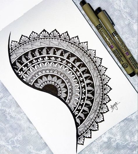 Mandala Art Small Mandala Art, Aesthetic Mandala, Simple Animals, Mandala Simple, Zendoodle Art, Small Mandala, Doddle Art, Easy Mandala, Simple Border