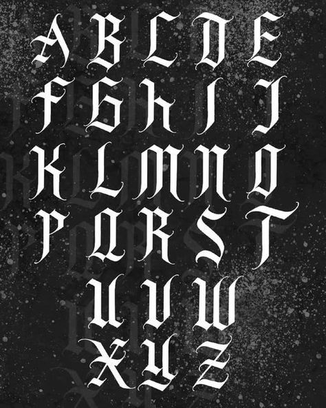 Font #font fonts #fonts blackletter fonts #blackletterfonts blackletter font #blackletterfont 2.76 Black Lettering Tattoo Fonts, Chicano Font Alphabet, Chicano Alphabet, Goth Alphabet, Chicano Numbers, Chicano Calligraphy, Gothic Lettering Tattoo, Chicano Font, Calligraphy Tattoo Fonts