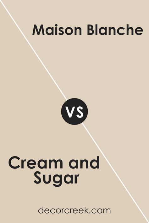 Cream and Sugar and Maison Blanche by Sherwin Williams offer distinct atmospheres. Cream and Sugar, a warm off-white with creamy undertones, creates a cozy ambiance, perfect for welcoming spaces like living rooms or bedrooms. Maison Blanche, with cooler gray undertones, exudes sophistication, ideal for modern designs like bathrooms or kitchens. SW 7526 Maison Blanche is versatile and serene, while Cream and Sugar adds warmth and comfort. Sherwin Williams Madison Blanche, Sherwin Williams Cream And Sugar, Cream And Sugar Sherwin Williams, Sw Maison Blanche, Sherwin Williams Maison Blanche, Maison Blanche Sherwin Williams, Sherwin Williams Creamy, Cozy Ambiance, Painting Bathroom