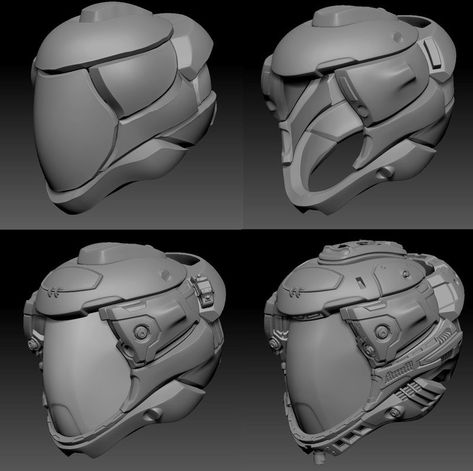 Scifi Helmet, Futuristic Helmets, Sci Fi Helmet, Sci-fi Helmet, Sci Fi Armor, Sci Fi Clothing, Concept Vehicles Sci Fi, Army Helmet, Helmet Concept