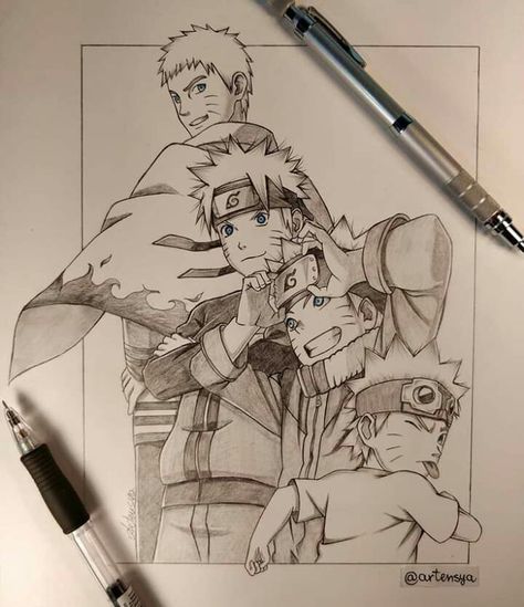 Drawing Of Naruto, Naruto Drawings Easy, Naruto Painting, Arte Doodle, Naruto Sketch Drawing, Naruto Tattoo, Naruto Sketch, Best Anime Drawings, Anime Drawing Books