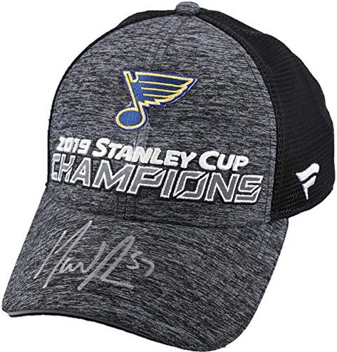 David Perron St. Louis Blues Autographed 2019 Stanley Cup Champions Fanatics Locker Room Cap - Fanatics Authentic Certified Nhl Jerseys, Stanley Cup Champions, St Louis Blues, Hunting Clothes, National Hockey League, Blue Hat, Locker Room, Stanley Cup, Under Armour Men