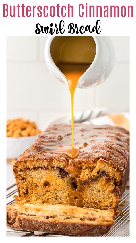 Butterscotch Morsel Recipes, Butterscotch Chips Recipes, Butterscotch Chip Recipes, Recipes With Butterscotch Chips, Butterscotch Glaze, Butterscotch Bread, Butterscotch Desserts, Coffee Cake Loaf, Dessert Loaf