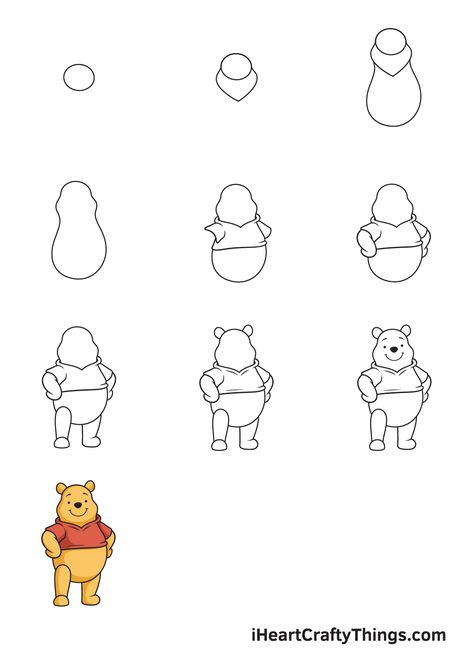 Winnie The Pooh All Characters Drawing, Disney Drawings Sketches Step By Step, Winnie The Pooh Doodles Easy, Winnie The Pooh Pencil Drawing, Winnie Pooh Drawing Easy, How To Draw Pooh Bear Step By Step, How To Draw Piglet, How To Draw Pooh Bear, How To Draw Rabbit From Winnie The Pooh