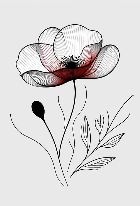 Line Art Flowers, Pencil Drawing Tutorials, Pencil Sketch Images, Textile Art Embroidery, Doodle Art Designs, Digital Art Design, Botanical Drawings, Mandala Drawing, Zentangle Art