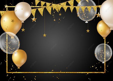 Birthday Tarpaulin Background, Gold Powerpoint, Pink Birthday Background, Birthday Tarpaulin Design, Gold Birthday Banner, Golden Birthday Parties, Birthday Background Design, Birthday Clip, Gold Design Background