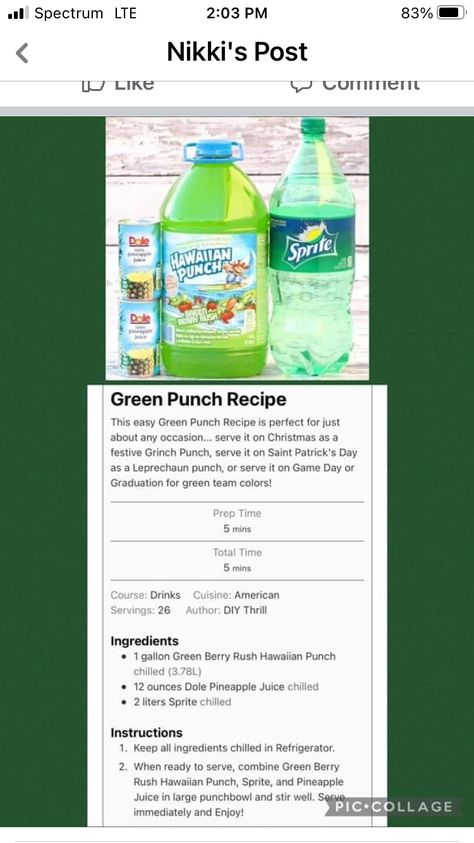 Green Punch Recipe, Punch Bowl Drinks, Green Food Party, Green Punch Recipes, Tequila Punch, Ghost Busters Birthday Party, Grinch Drink, Grinch Punch, Monsters Inc Baby Shower