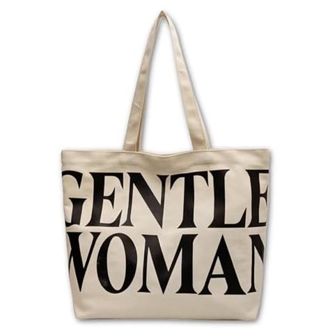 PRICES MAY VARY. ✔️【GREAT MATERIAL】Onlvye cute women tote bag is made of canvas material which is sturdy, environmentally freindly and lightweight. Unique design highlight feminine fashion and elegance, this cute bag will make you full of charm certainly. ✔️【LARGE CAPACITY】Size: 13.39*4.72*12.6". The women tote bag is easy to fit all of your essentials like books, laptop, phone, wallet, makeup, keys, lipstick, etc. ✔️【FASHION ALL-MATCH】This cute designed tote bag purse looks more personalized. Y Canvas Bags Tote, Gentle Woman Tote Bag, Gentle Woman Bag, Branded Tote Bags, College Girl Gifts, Bag Names, Cute Tote Bags, Personalized Tote Bags, Tote Bag Purse